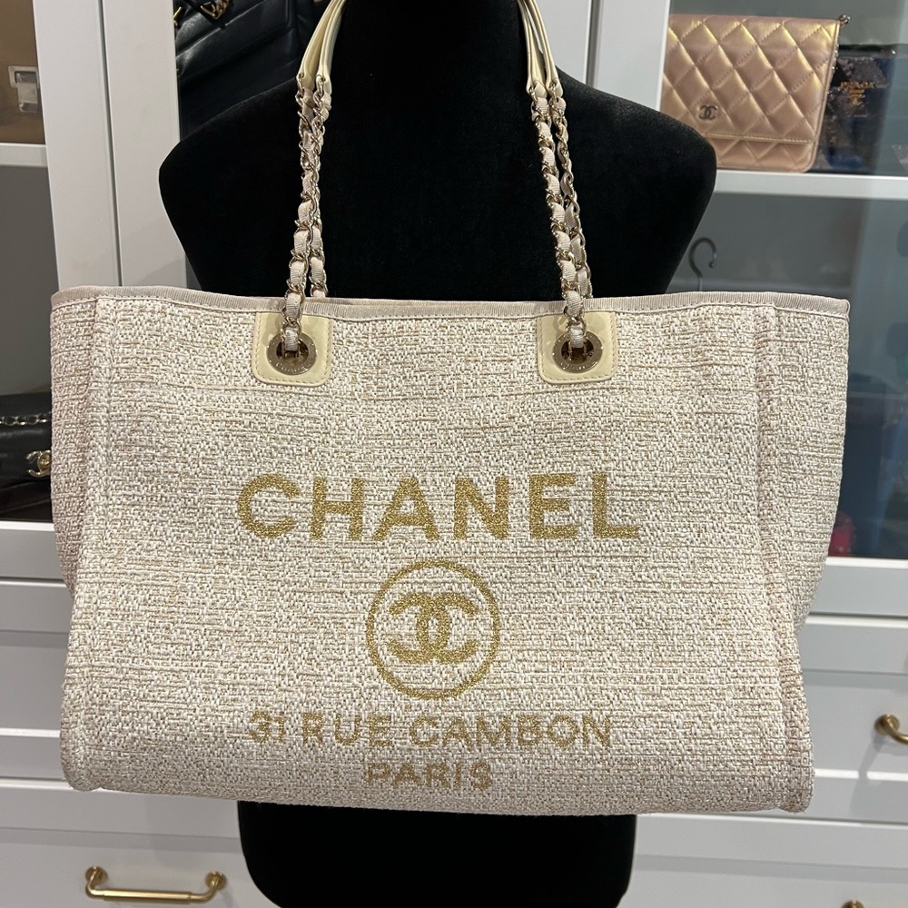 Chanel Large Shopping Dauville Tote